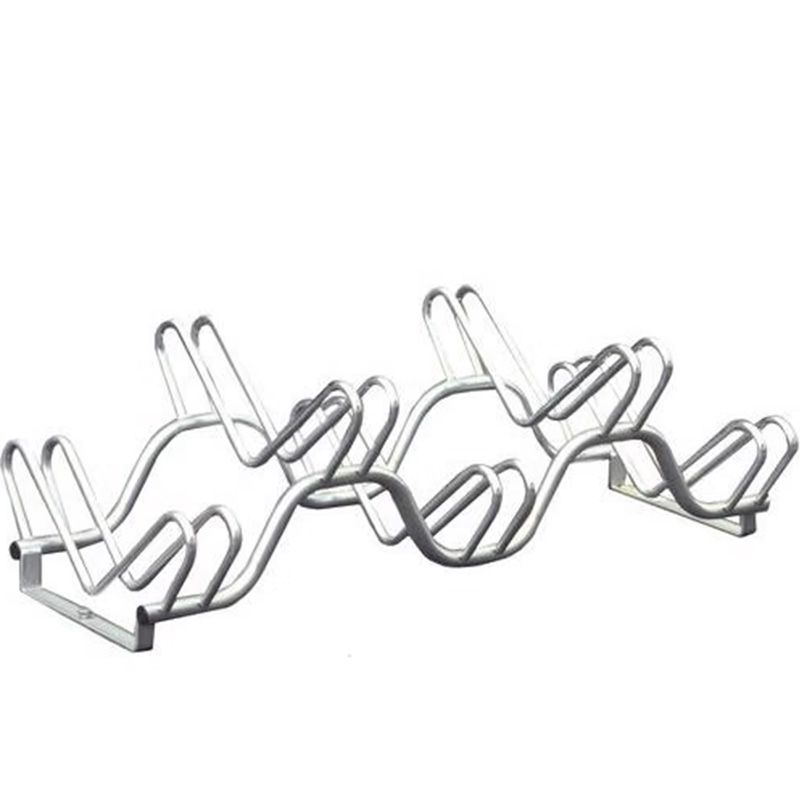 Râtelier range 6 vélos au sol sur 2 niveaux