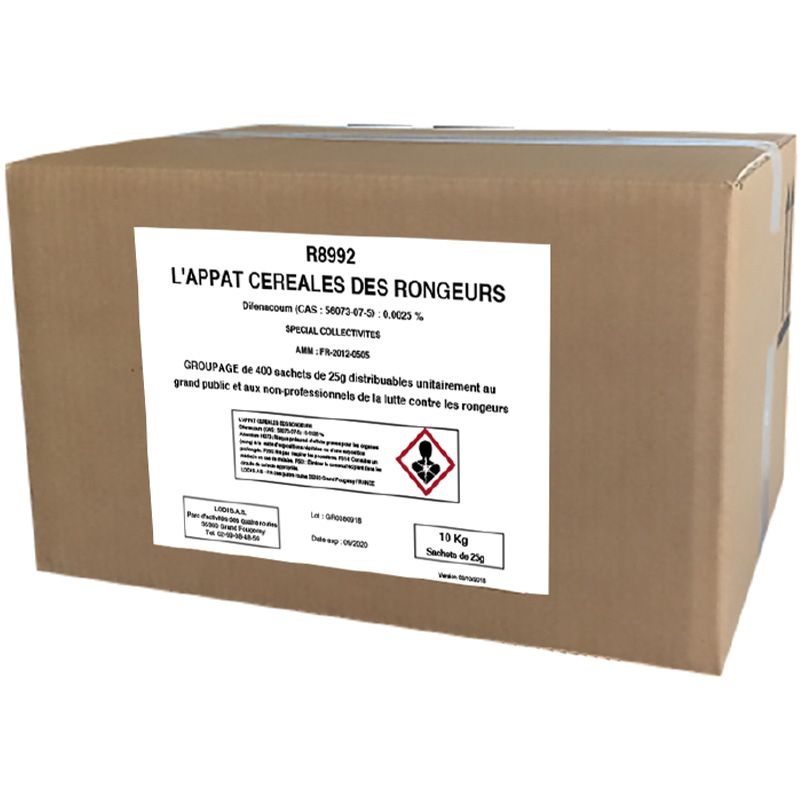 Appat céréales des rongeurs