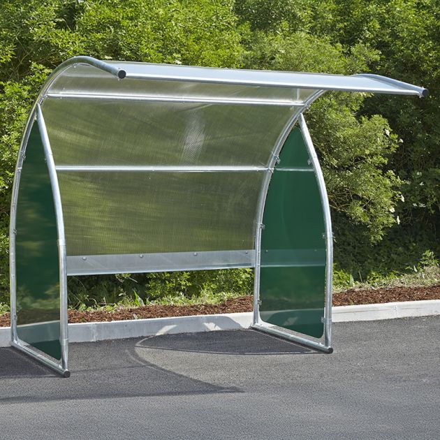 Abri 6 vélos / motos / scooters - Joues vertes sans support ambiance