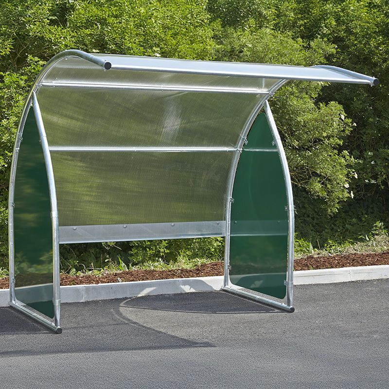 Abri 6 vélos / motos / scooters - Joues vertes sans support ambiance