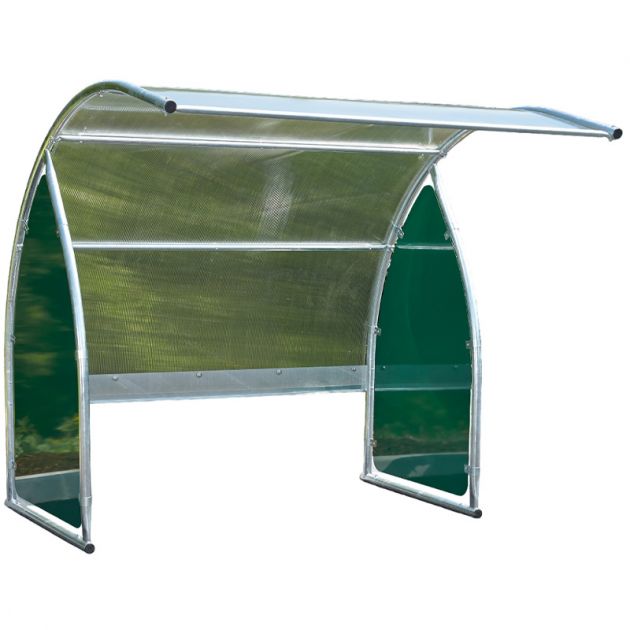 Abri 6 vélos / motos / scooters - Joues vertes sans support