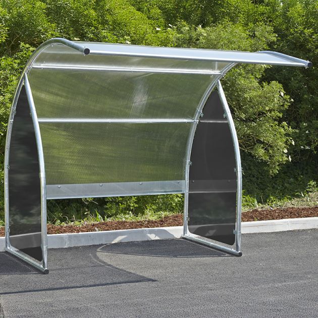 Abri 6 vélos / motos / scooters - Joues noir sans support