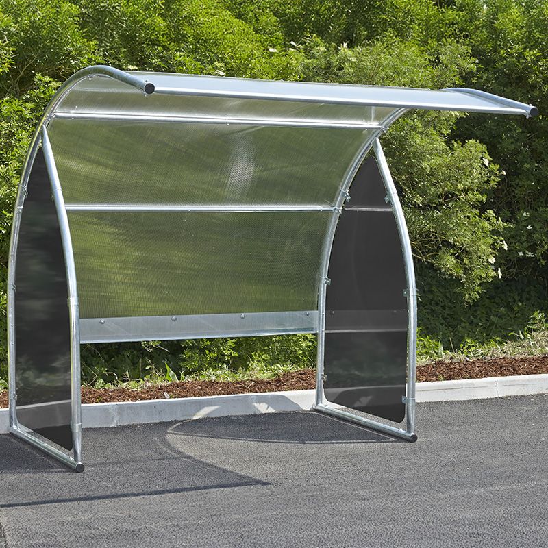 Abri 6 vélos / motos / scooters - Joues noir sans support