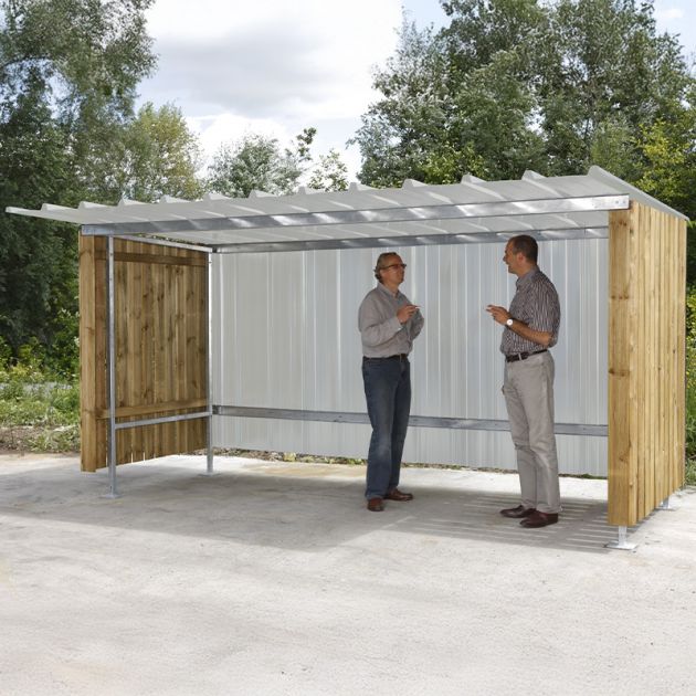 Abri extérieur à vélos-motos bardage en bois personnes Abri extérieur à vélos-motos bardage en bois personnes