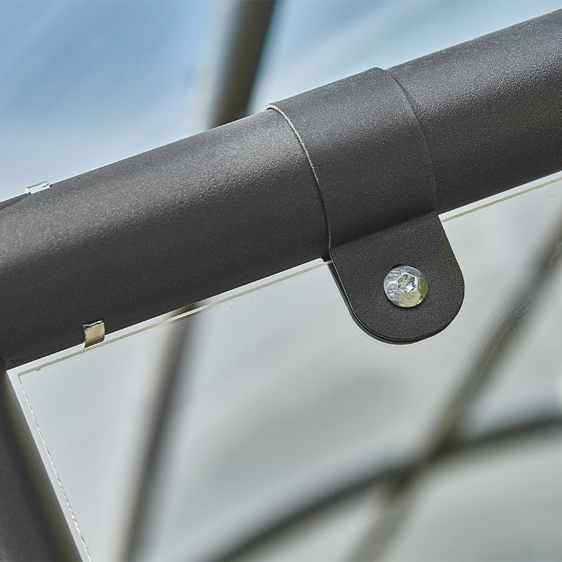 Abris vélos dôme 6 vélos + 2 scooters / motos avec bardage fixation bardage