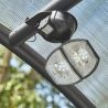 Abris vélos dôme 6 vélos + 2 scooters / motos avec bardage lumiere led