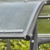 Abris vélos dôme 6 vélos + 2 scooters / motos avec bardage toit courbé