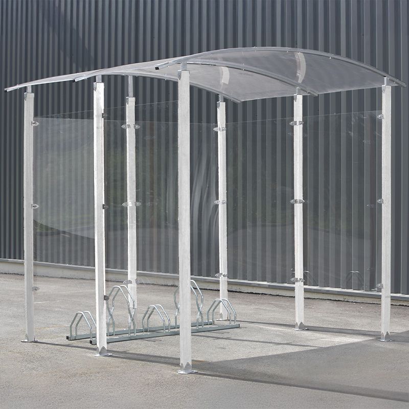 Abri vélos 4m² - Modèle avec piliers en métal