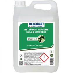 Nettoyant dégraissant concentré multi-surfaces HACCP 5 L citron vert