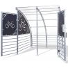 Abri sécurisé 6 vélos ou 3 vélos + 2 scooter avec bardage ouvert