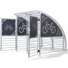Abri sécurisé 6 vélos ou 3 vélos + 2 scooter avec bardage coté ouvert
