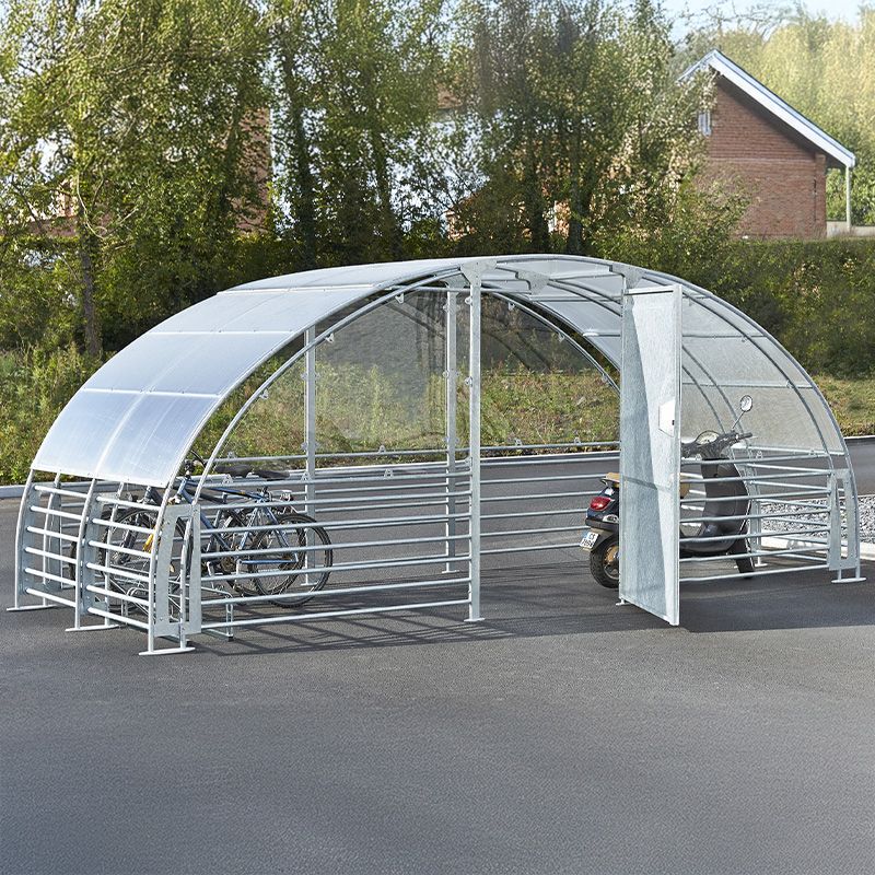 Abri sécurisé 12 vélos ouvert