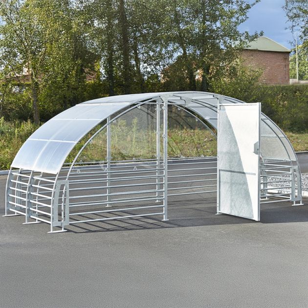 Abri sécurisé 12 vélos ouvert vide