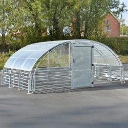 Abri 6 vélos qui se fixe à l'abri initial M026V