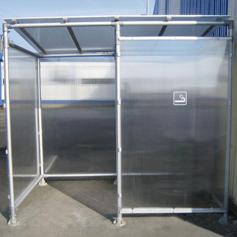 Abri fumeurs Éco ambiance face