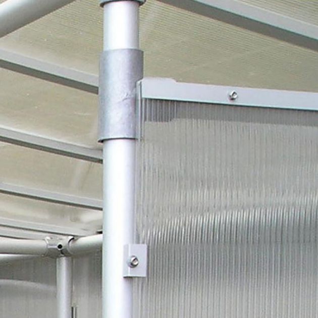 Abri fumeurs Éco bardage fixation