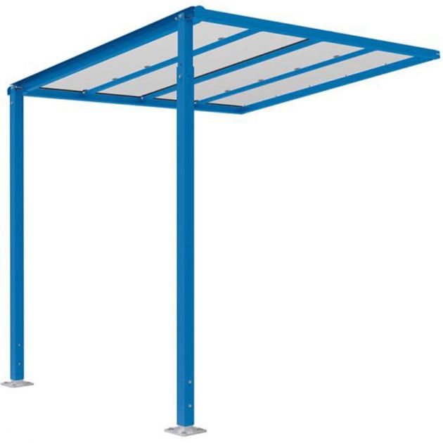 Abri suivant qui se fixe à l'abri initial 529255 bleu