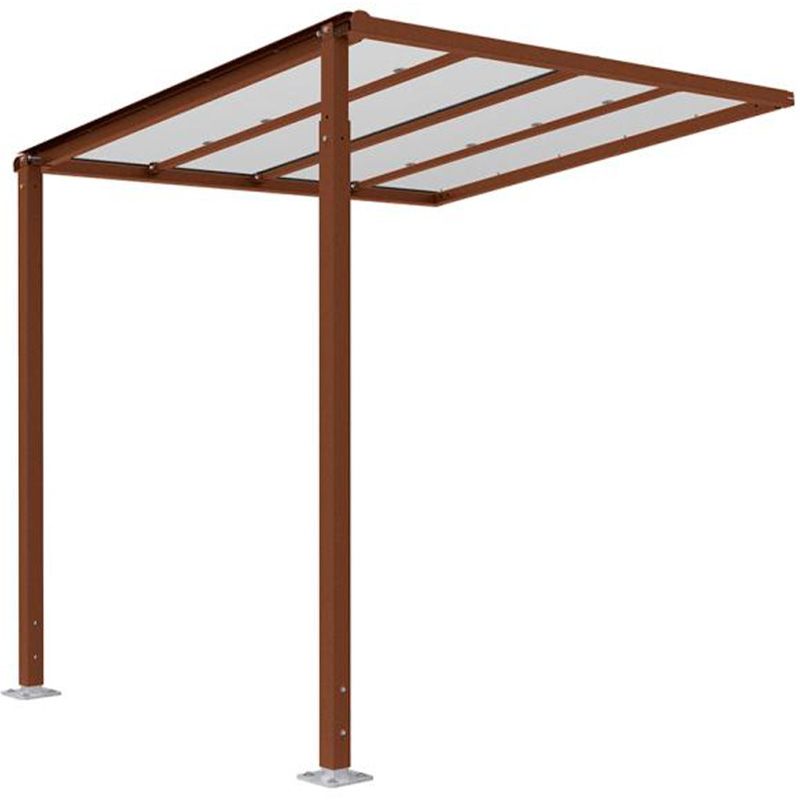 Abri suivant qui se fixe à l'abri initial 529255 corten