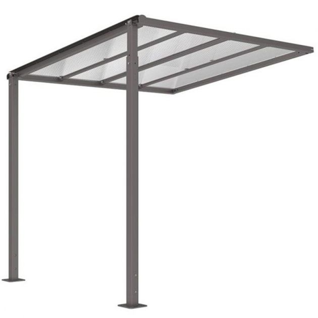 Abri suivant qui se fixe à l'abri initial 529255 gris anthracite