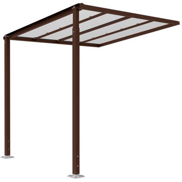 Abri suivant qui se fixe à l'abri initial 529255 marron