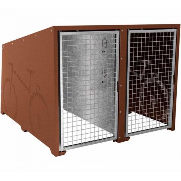 Box à vélos Berlin corten