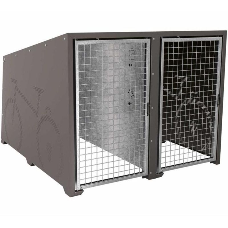 Box à vélos Berlin gris anthracite