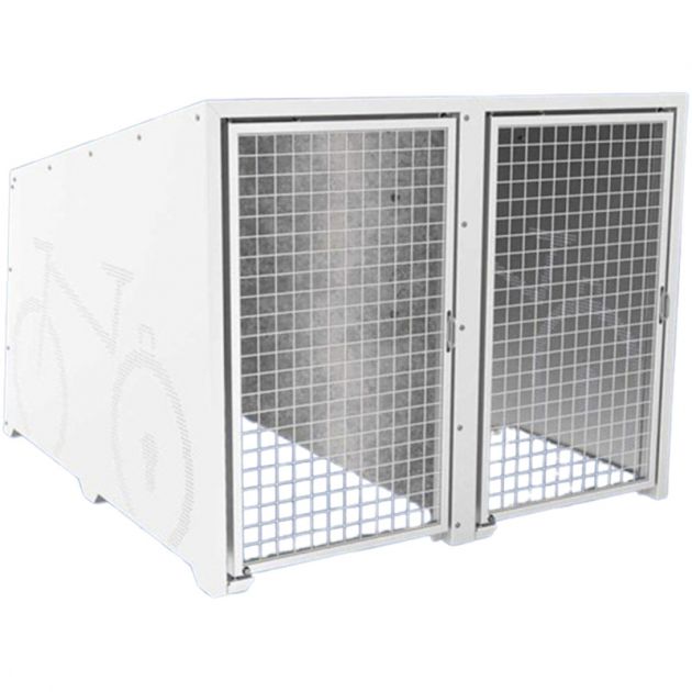 Box à vélos Berlin blanc peintes