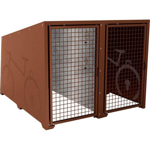 Box à vélos Berlin corten peintes