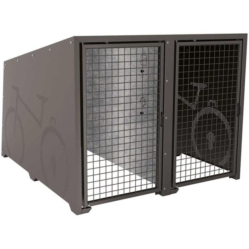 Box à vélos Berlin gris anthracite peintes