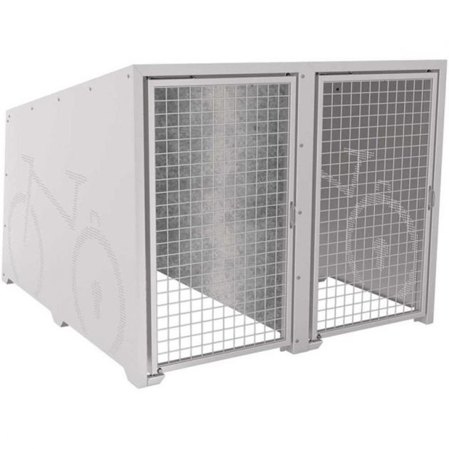 Box à vélos Berlin gris peintes