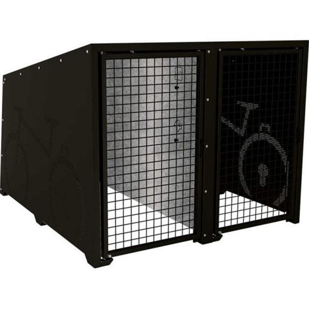 Box à vélos Berlin noir peintes