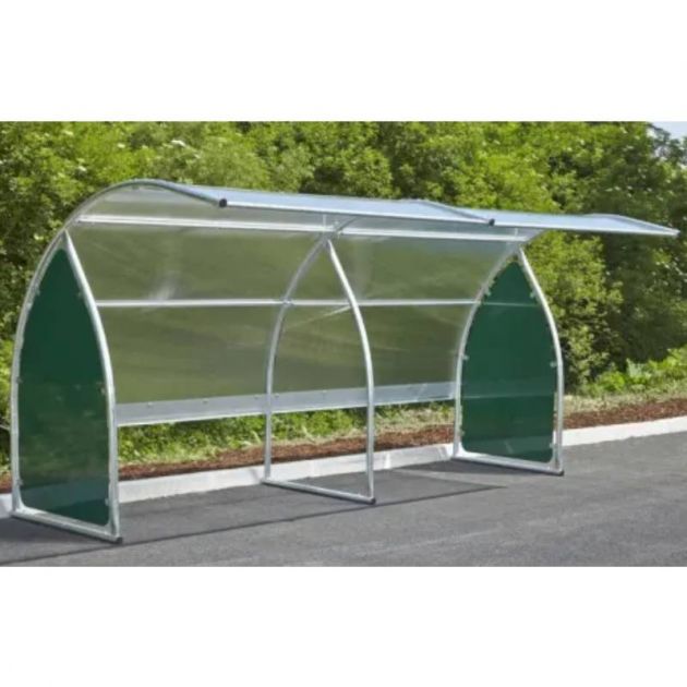 Extension abri velo 6 places demi lune