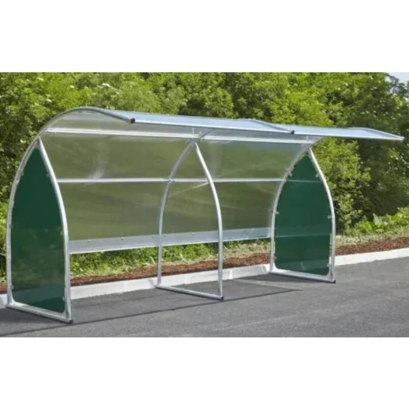 Extension abri velo 6 places demi lune