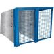 Extension abri velo securise 2 places avec porte grillagée