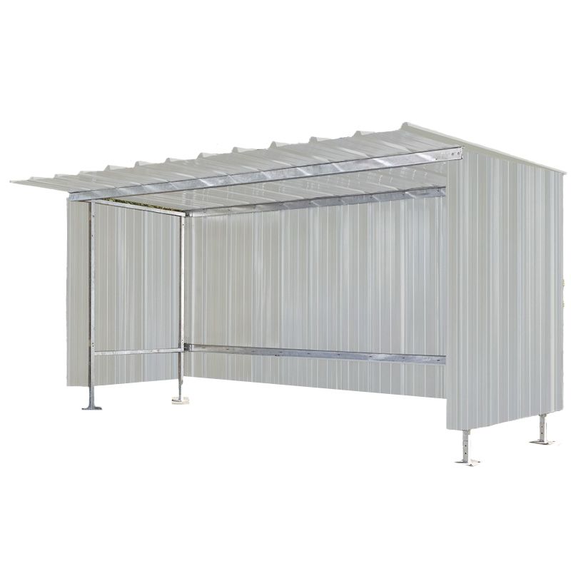 Abri à vélo, moto, conteneur poubelle en tôle avec bardage en tôle