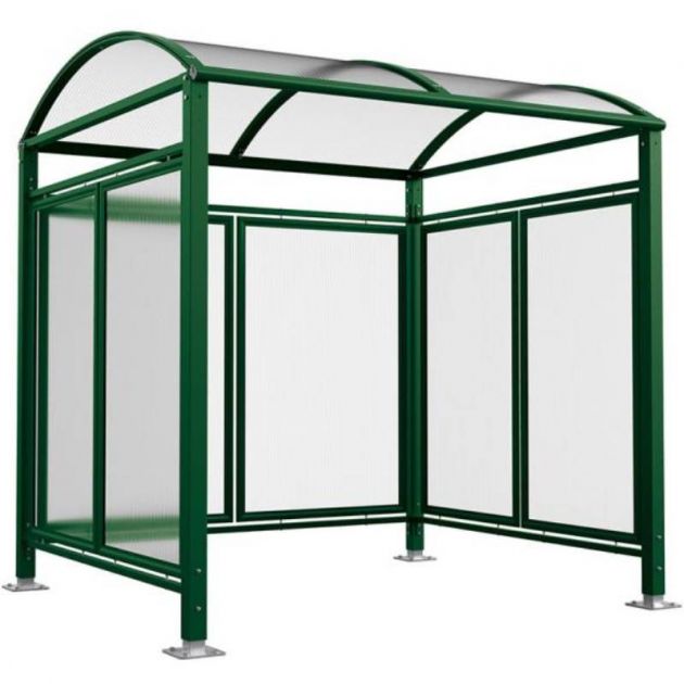 Abri vélos Voûte "M" avec bardage vert