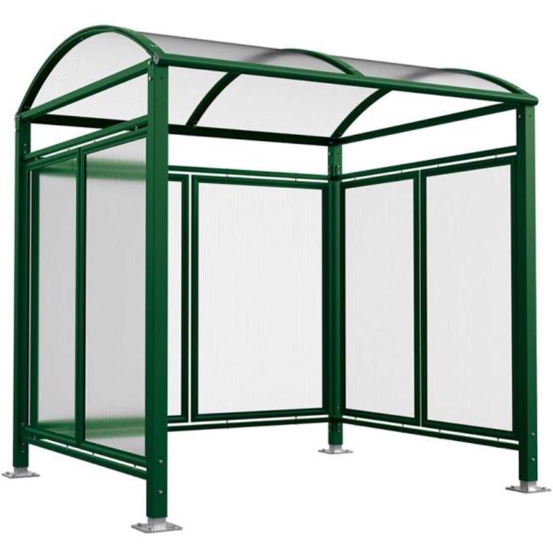 Abri vélos Voûte "M" avec bardage vert