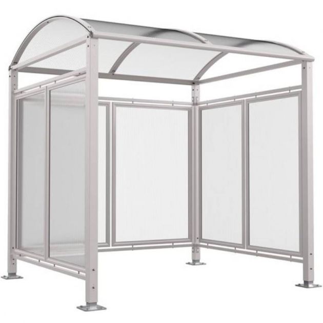 Abri vélos Voûte "M" avec bardage gris