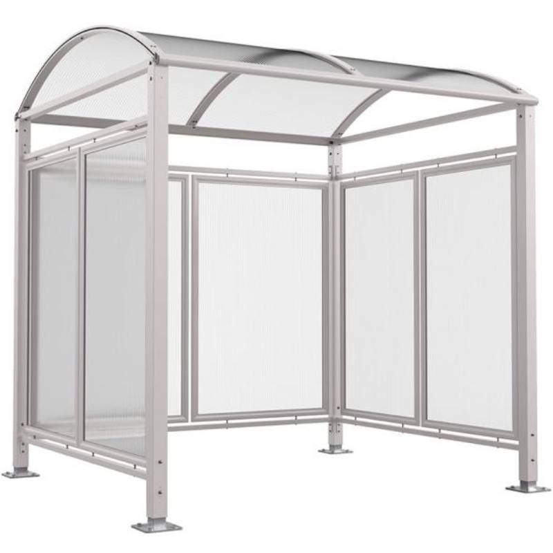 Abri vélos Voûte "M" avec bardage gris