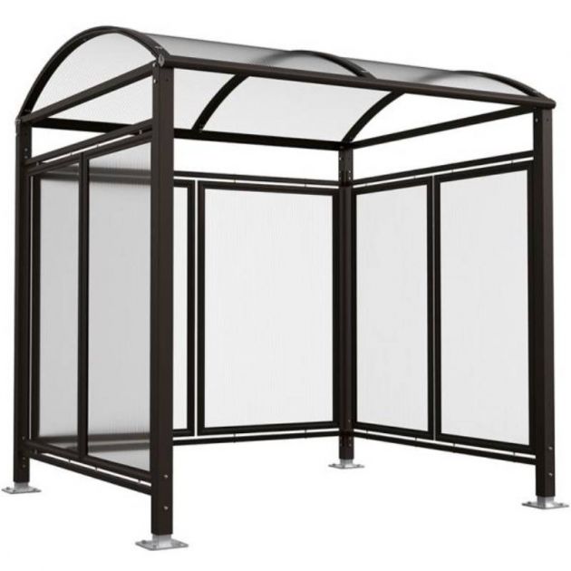 Abri vélos Voûte "M" avec bardage noir