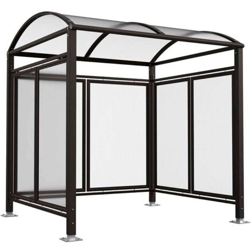 Abri vélos Voûte "M" avec bardage noir