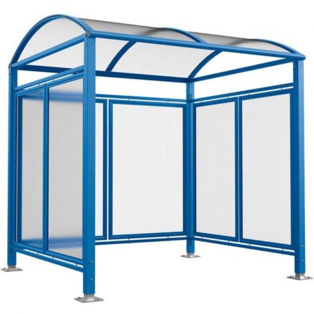 Abri vélos Voûte "M" avec bardage bleu