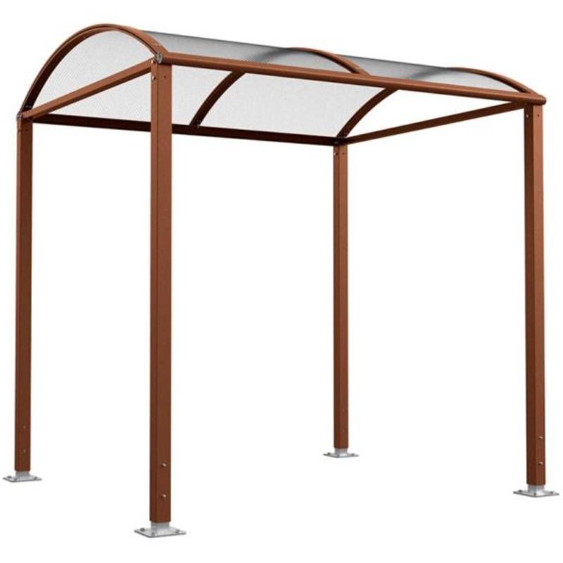 Abri vélos Voûte "M" sans bardage corten