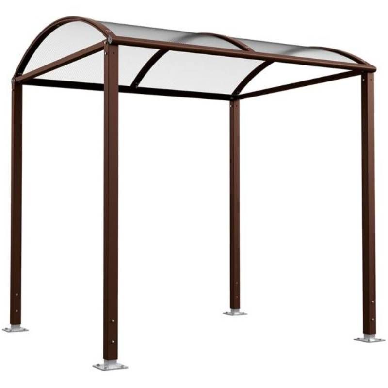 Abri vélos Voûte "M" sans bardage marron