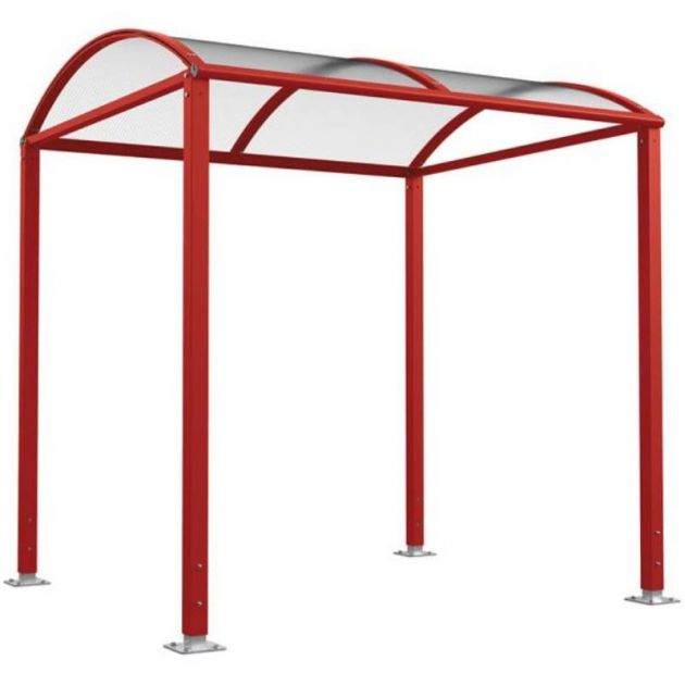 Abri vélos Voûte "M" sans bardage bordeaux