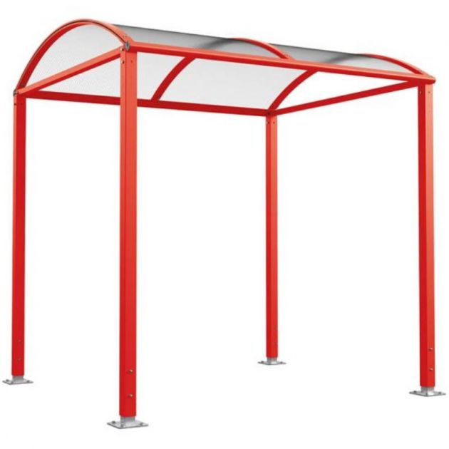 Abri vélos Voûte "M" sans bardage rouge