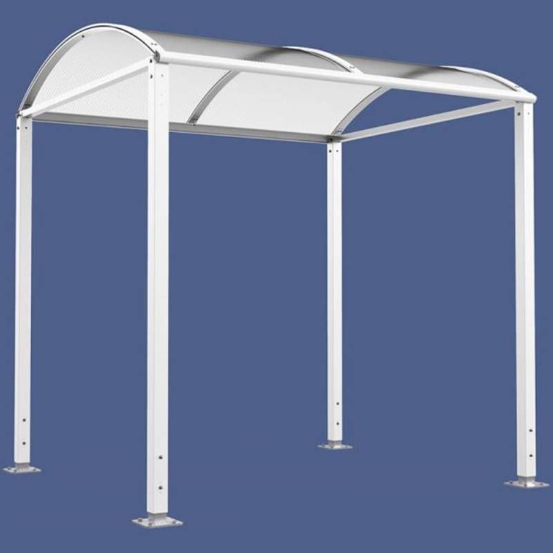 Abri vélos Voûte "M" sans bardage blanc