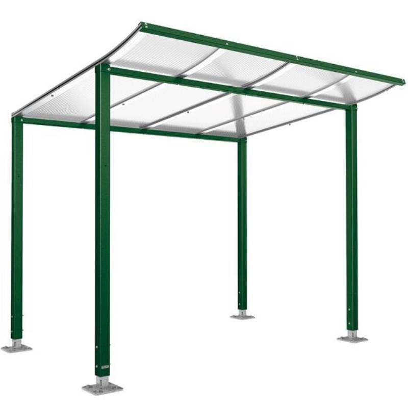 Abri vélos Modulo 2000 mm sans bardage vert