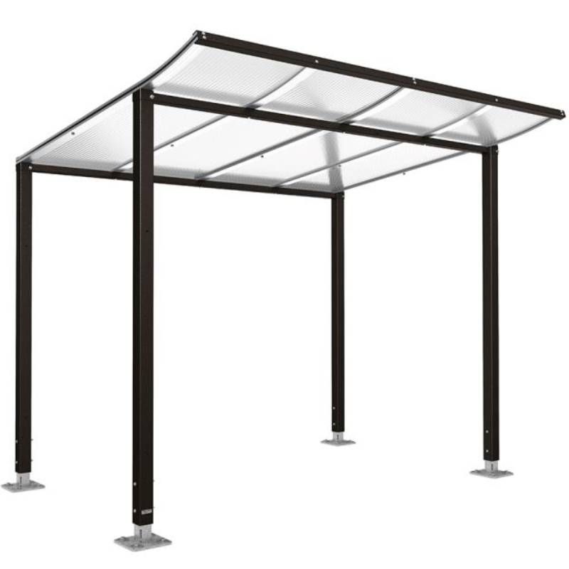 Abri vélos Modulo 2000 mm sans bardage noir