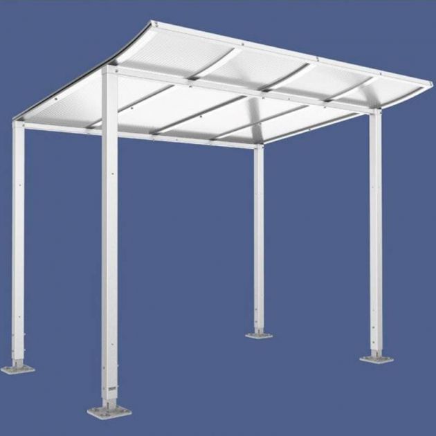 Abri vélos Modulo 2000 mm sans bardage blanc